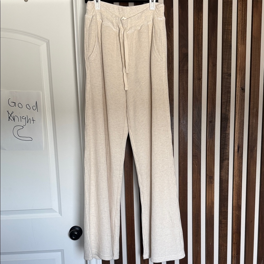 Aerie Waffle Knit Wide leg Pants